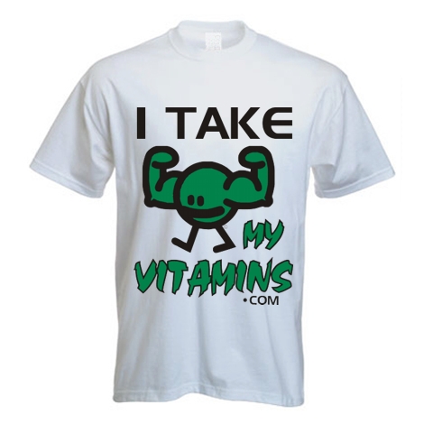 I Take My Vitamins dot com T-Shirt (image for) I Take My Vitamins dot com T-Shirt