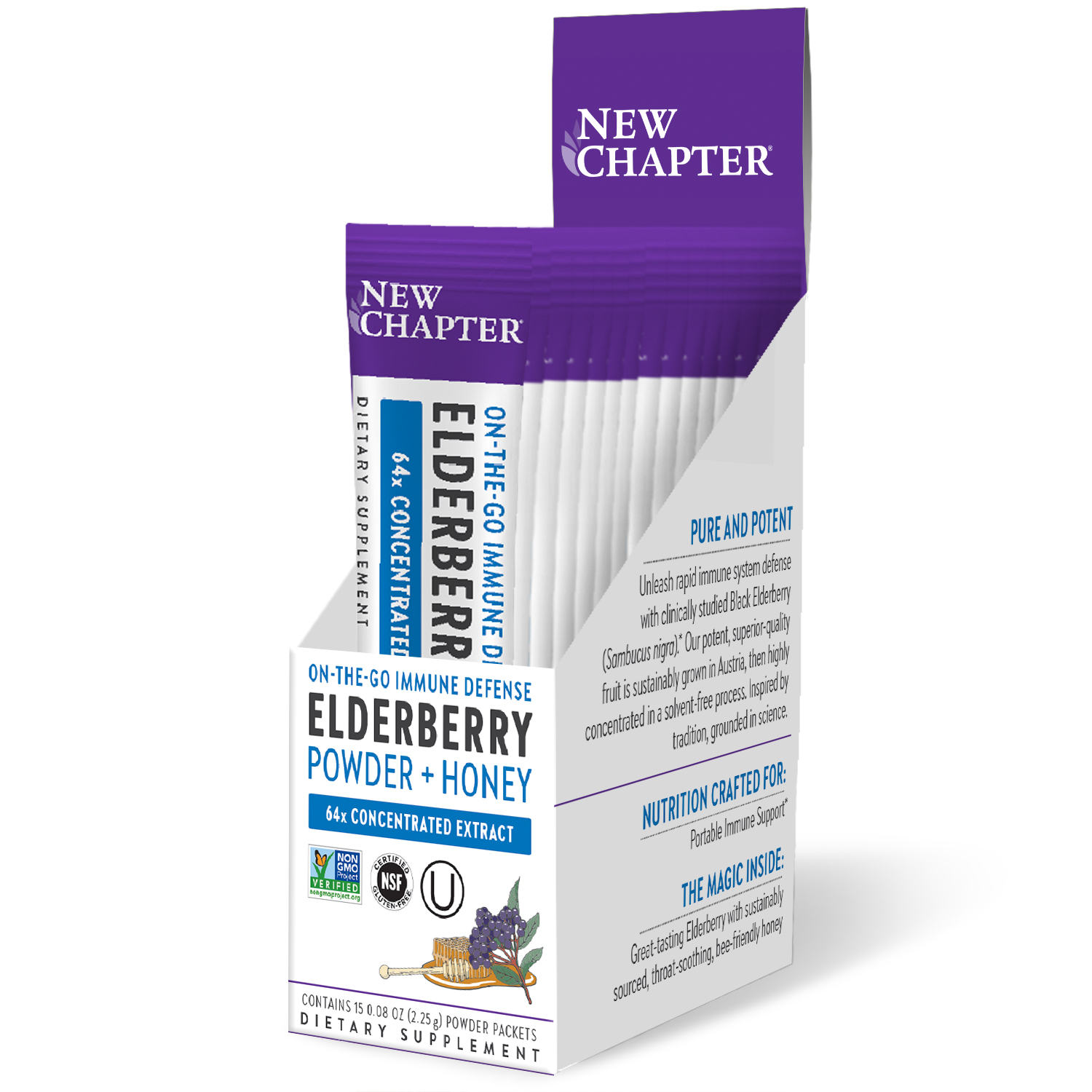 Elderberry Powder + Honey 34.50 gm (image for) Elderberry Powder + Honey 34.50 gm